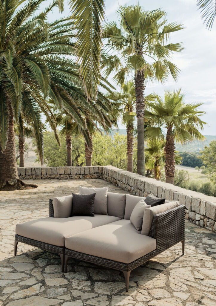 Dedon Mu Daybed Left, Coussins non inclus