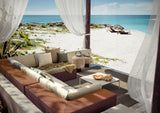 Dedon Lounge Left Module, Coussins non inclus