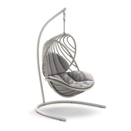 Dedon Kida Set Hanging Lounge chair avec Base, coussins non inclus Ease Touch 171 / Lipari 304 