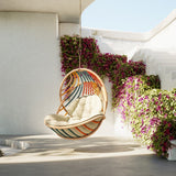 Dedon Kida Set Hanging Lounge chair avec infinite loop, coussin en sus 