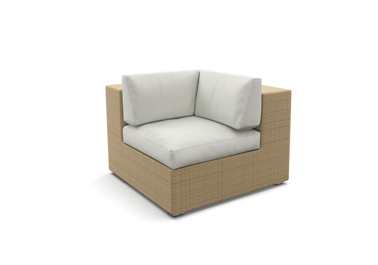Dedon Lounge Corner Module, Coussins non inclus Bleach 066 