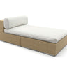Dedon Lounge Daybed, Coussin non inclus Bleach 066 