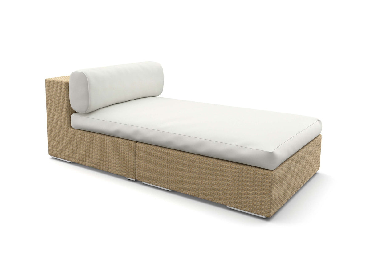 Dedon Lounge Daybed, Coussin non inclus Bleach 066 