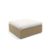 Dedon Lounge FootStool / Tabouret / Repose-pieds 110x110cm, Coussin non inclus Bleach 066 