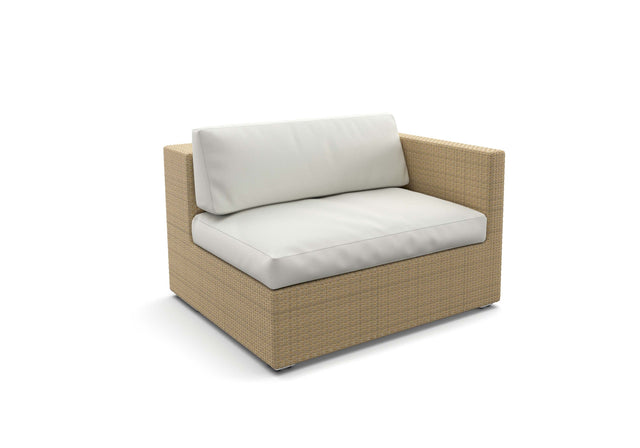 Dedon Lounge Left Module, Coussins non inclus Bleach 066 