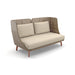 Dedon Mbarq 3-seater / Canapé 3 places high backrest, Coussins non inclus Chestnut 151 / Terracotta 084 