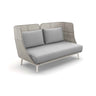 Dedon Mbarq 3-seater / Canapé 3 places high backrest, Coussins non inclus Pepper 115 / Lipari 304 