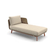 Dedon Mbarq Daybed Left, Coussins non inclus Chestnut 151 
