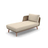 Dedon Mbarq Daybed Right, Coussins non inclus Chestnut 151 
