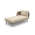 Dedon Mbarq Daybed Right, Coussins non inclus Chestnut 151 