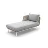 Dedon Mbarq Daybed Right, Coussins non inclus Pepper 115 