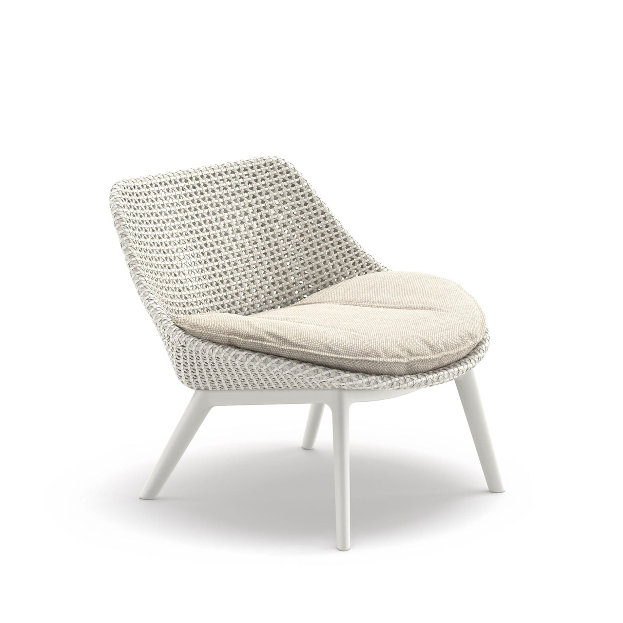 Dedon Mbrace ALU Club chair, Coussins non inclus Sea Salt 140 / Lipari 304 