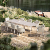 Dedon Mbrace ALU Fauteuil repas, Coussins en sus 