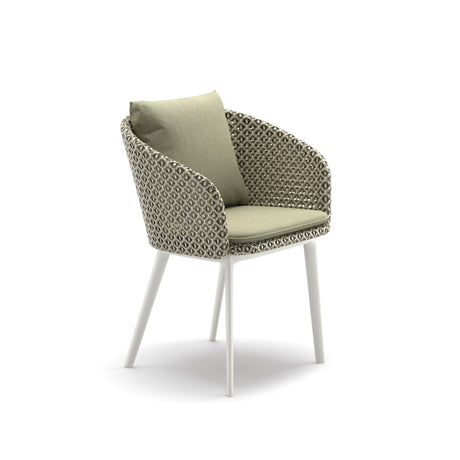 Dedon Mbrace ALU Fauteuil repas, Coussins non inclus Alloro 120 / Lipari 304 