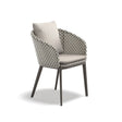 Dedon Mbrace ALU Fauteuil repas, Coussins non inclus Pepper 115 / Black Pepper 317 