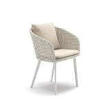 Dedon Mbrace ALU Fauteuil repas, Coussins non inclus Sea Salt 140 / Lipari 304 
