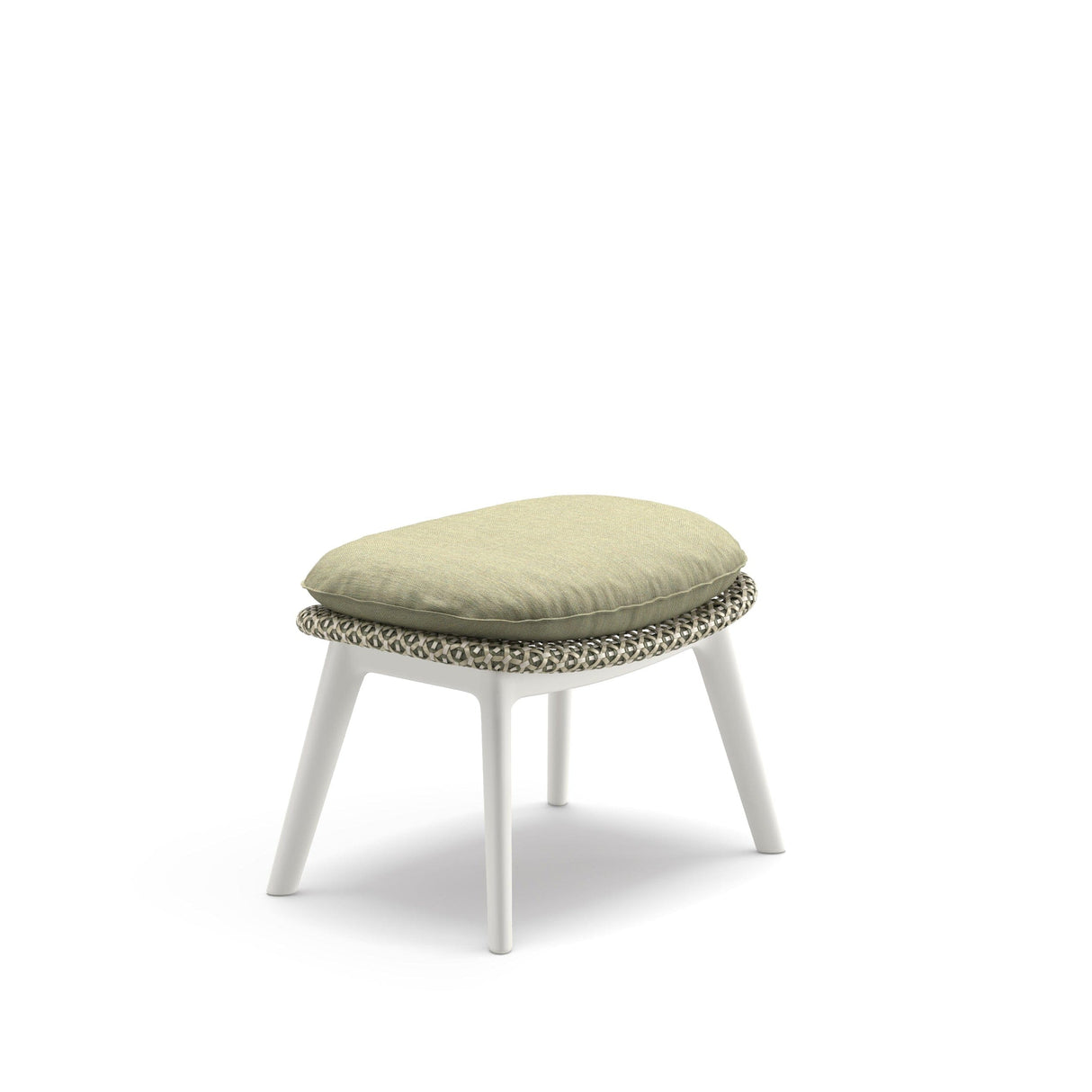 Dedon Mbrace ALU FootStool / Tabouret / Repose-pieds, Coussin non inclus Alloro 120 / Lipari 304 