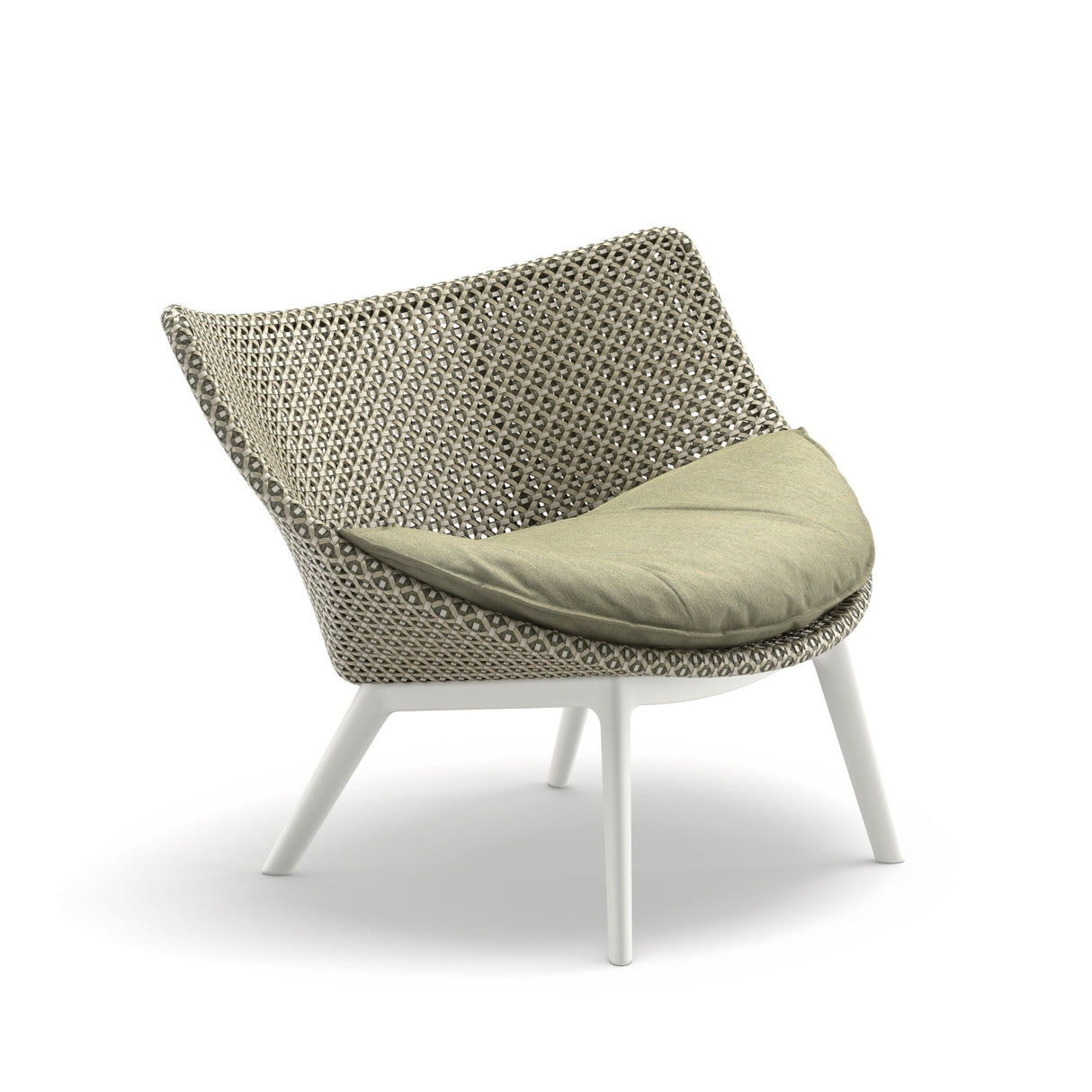 Dedon Mbrace ALU Lounge chair, Coussins non inclus Alloro 120 / Lipari 304 