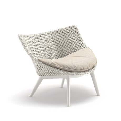 Dedon Mbrace ALU Lounge chair, Coussins non inclus Sea Salt 140 / Lipari 304 