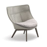 Dedon Mbrace ALU Wing chair, Coussins non inclus Pepper 115 / Black Pepper 317 