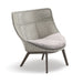 Dedon Mbrace ALU Wing chair, Coussins non inclus Pepper 115 / Black Pepper 317 