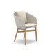 Dedon Mbrace TEAK Fauteuil repas avec Teak Base, Coussins non inclus Sea Salt 140 
