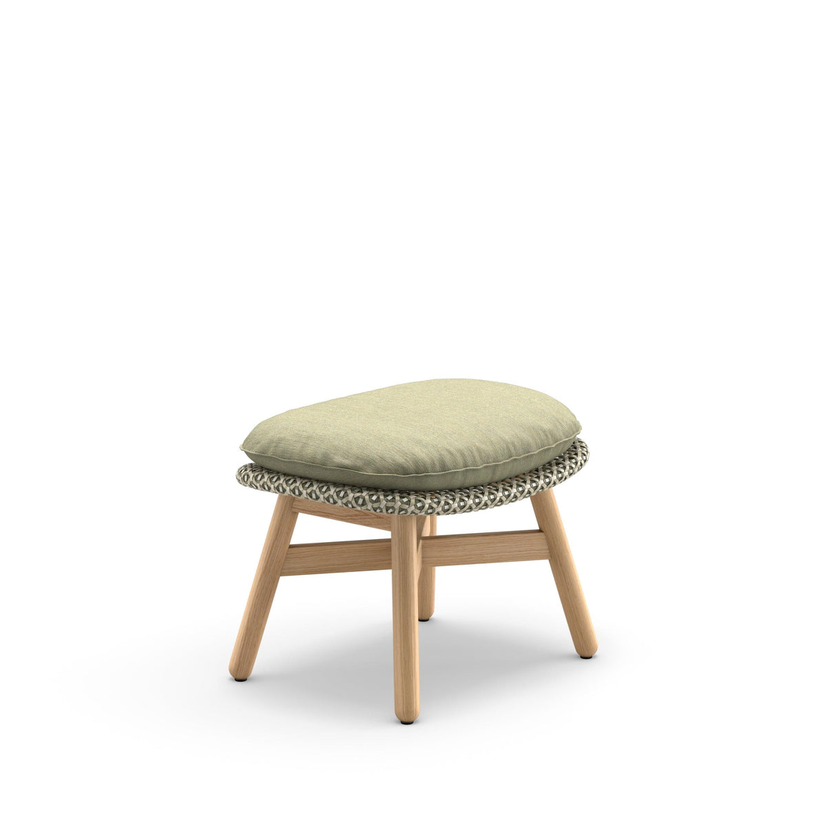 Dedon Mbrace TEAK FootStool / Tabouret / Repose-pieds, Coussin non inclus Alloro 120 