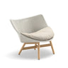 Dedon Mbrace TEAK Lounge chair, Coussins non inclus Sea Salt 140 