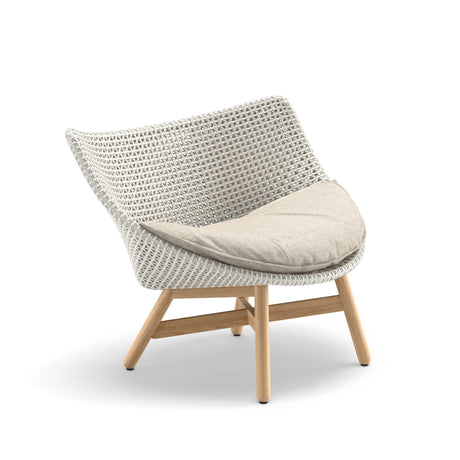 Dedon Mbrace TEAK Lounge chair, Coussins non inclus Sea Salt 140 