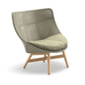 Dedon Mbrace TEAK Wing chair, Coussins non inclus Alloro 120 