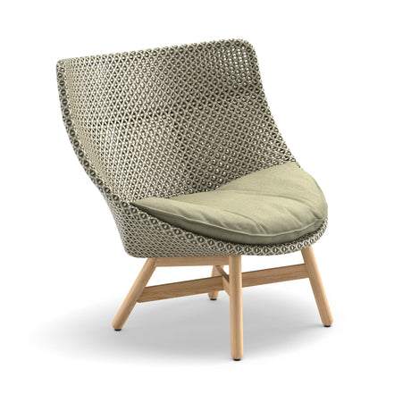 Dedon Mbrace TEAK Wing chair, Coussins non inclus Alloro 120 