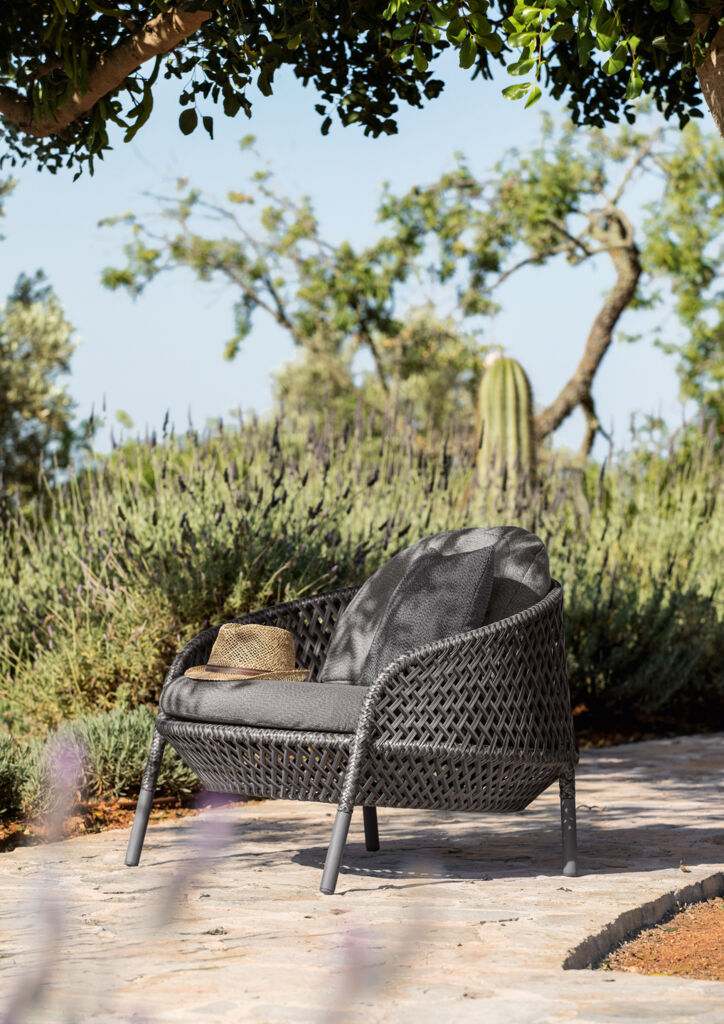 Dedon Ahnda Lounge chair, coussins non inclus