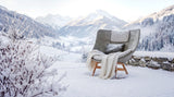 Dedon Mbrace TEAK Wing chair, Coussins non inclus
