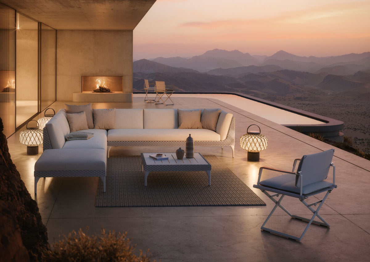 Dedon Mu 4-seater / Canapé 4 places, Coussins non inclus