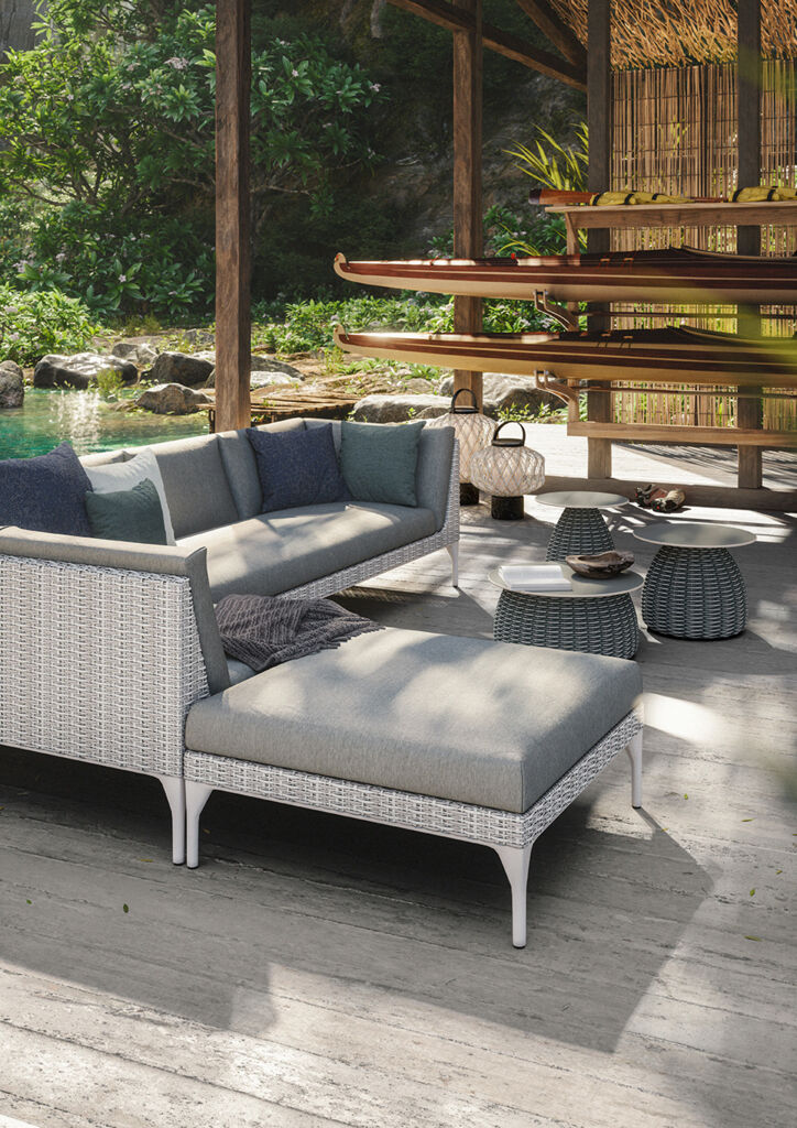 Dedon Mu Daybed Left, Coussins non inclus