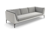 Dedon Mu 4-seater / Canapé 4 places, Coussins non inclus Black Pepper 317 