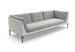 Dedon Mu 4-seater / Canapé 4 places, Coussins non inclus Black Pepper 317 