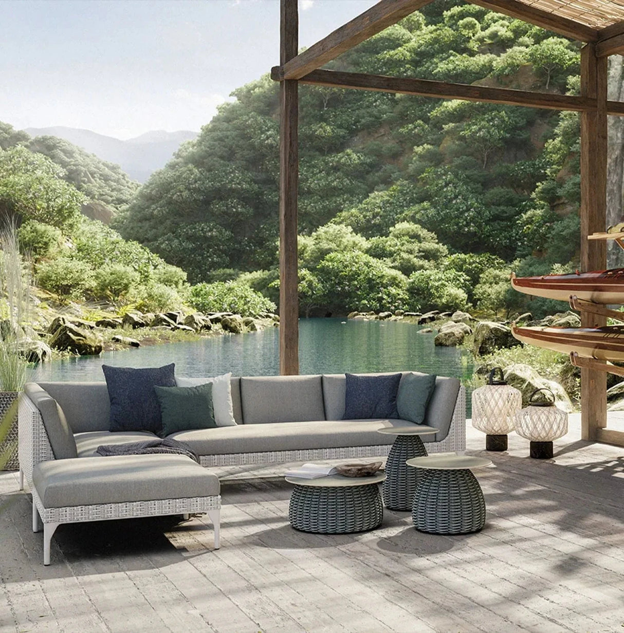 Dedon Mu Base pour FootStool / Tabouret / Repose-pieds / Coffee Table 90x90cm 