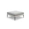 Dedon Mu Base pour FootStool / Tabouret / Repose-pieds / Coffee Table 90x90cm Black Pepper 317 