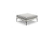 Dedon Mu Base pour FootStool / Tabouret / Repose-pieds / Coffee Table 90x90cm Black Pepper 317 
