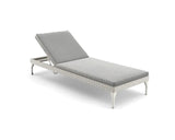 Dedon Mu Chaise longue avec dossier réglable, Coussin en sus Mystique Dusk Lipari 216 