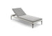 Dedon Mu Chaise longue avec dossier réglable, Coussin non inclus Black Pepper 317 
