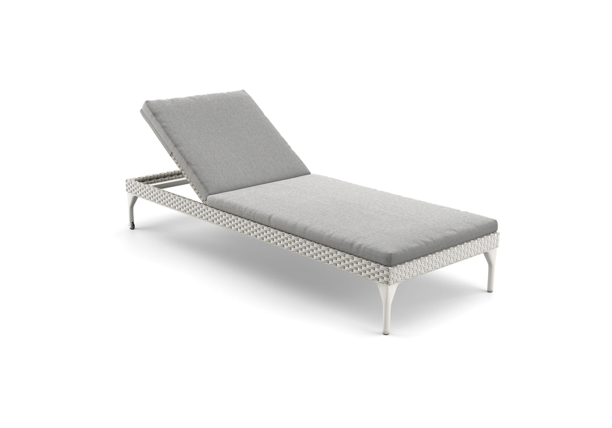 Dedon Mu Chaise longue avec dossier réglable, Coussin non inclus Lipari 304 