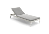 Dedon Mu Chaise longue avec dossier réglable, Coussin non inclus Lipari 304 