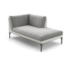 Dedon Mu Daybed Left, Coussins non inclus Black Pepper 317 