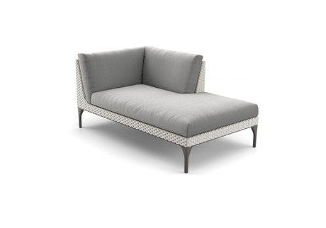 Dedon Mu Daybed Left, Coussins non inclus Black Pepper 317 
