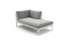 Dedon Mu Daybed Left, Coussins non inclus Lipari 304 