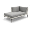 Dedon Mu Daybed Right, Coussins non inclus Black Pepper 317 