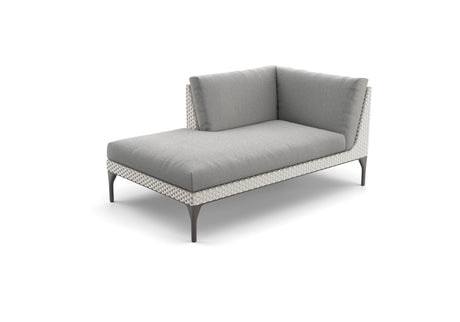 Dedon Mu Daybed Right, Coussins non inclus Black Pepper 317 