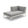 Dedon Mu Daybed Right, Coussins non inclus Lipari 304 